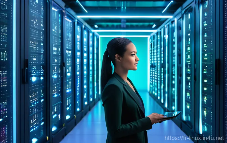 리눅스 실기 시험 대비 최신 기술 동향 분석 - **Prompt 1: The Master of Containerization**
    "A highly focused, professional female Linux admini...