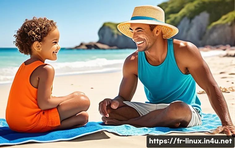 리눅스 실기 시험 대비 효과적인 학습 계획 - **Prompt 1: Wholesome Family Beach Day**
    "A cheerful mixed-race family, consisting of a mother, ...